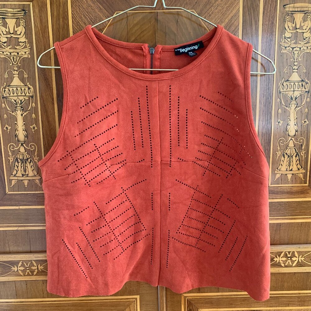 In The Beginning Sleeveless Crop Top